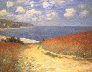 Claude Monet Path in the Wheat Fields at Pourville Sweden oil painting reproduction